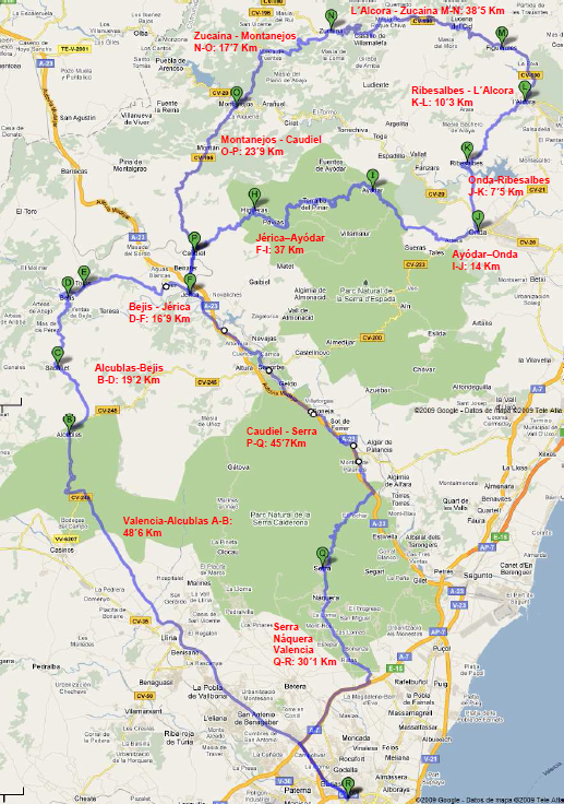 RUTA EL 8 - 300 KM +/-