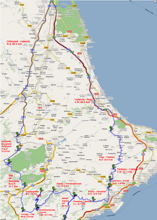 RUTA DE LES SERPS - 370 Km +/-