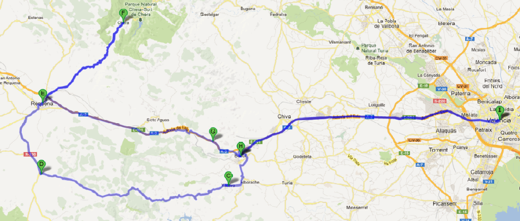 RUTA CHERA GP - 200 KM +/-