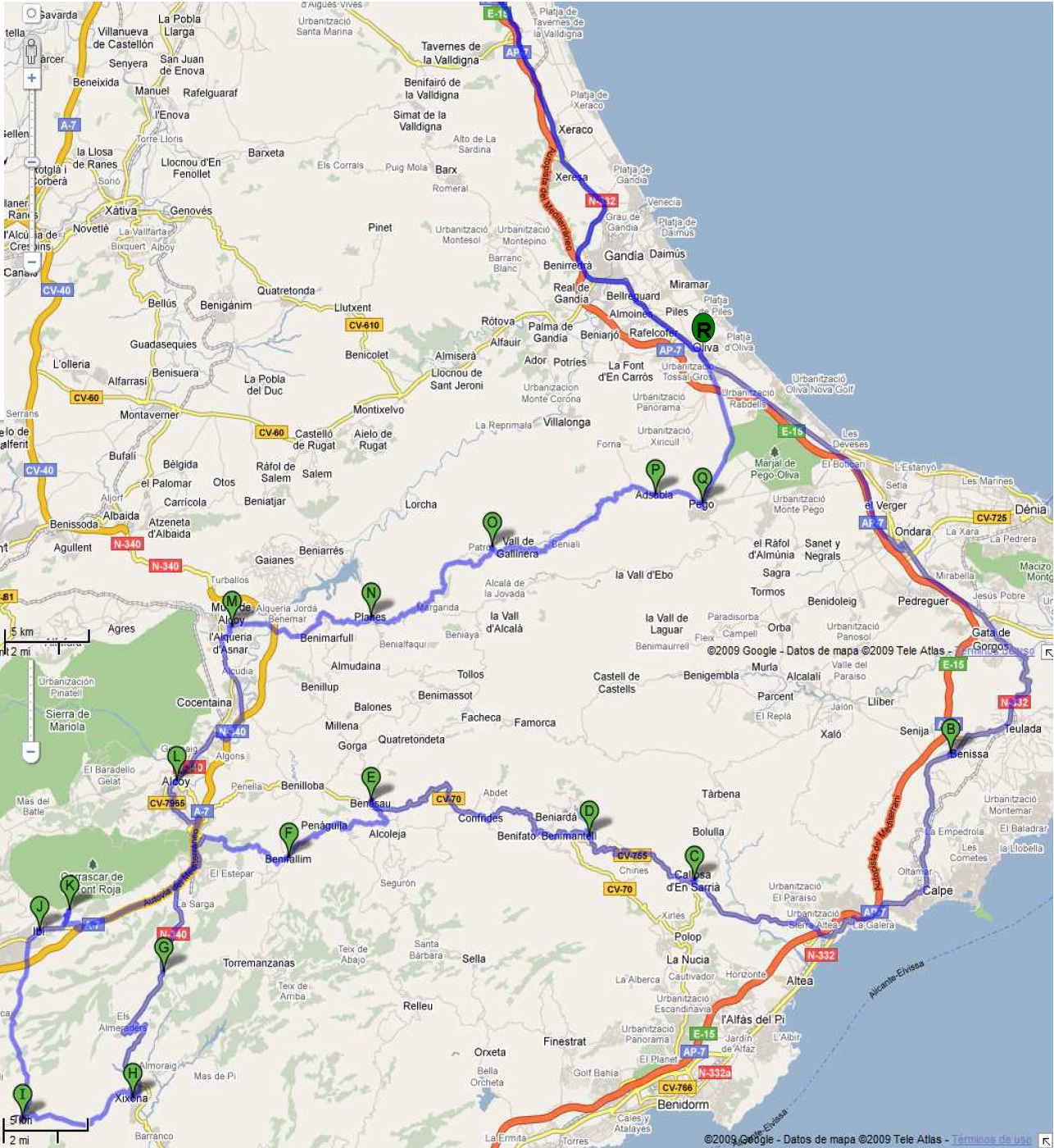 RUTA RODRIGUEZ - 405 Km +/-