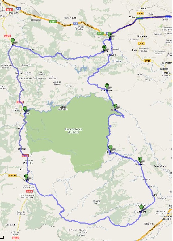 RUTA EBASTEL - 300 KM +/-