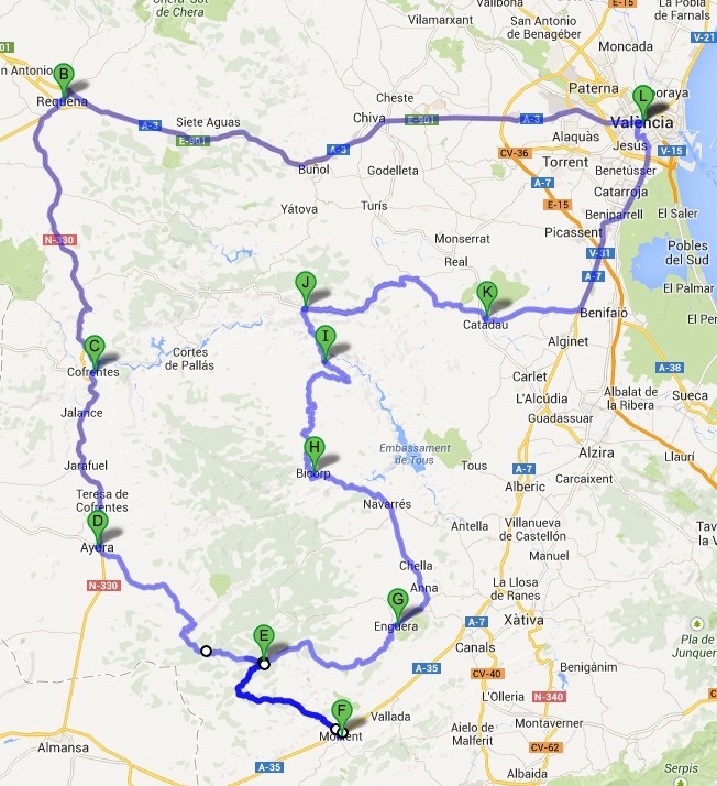 RUTA EBASTEL FORTE PLUS - 400 KM +/-