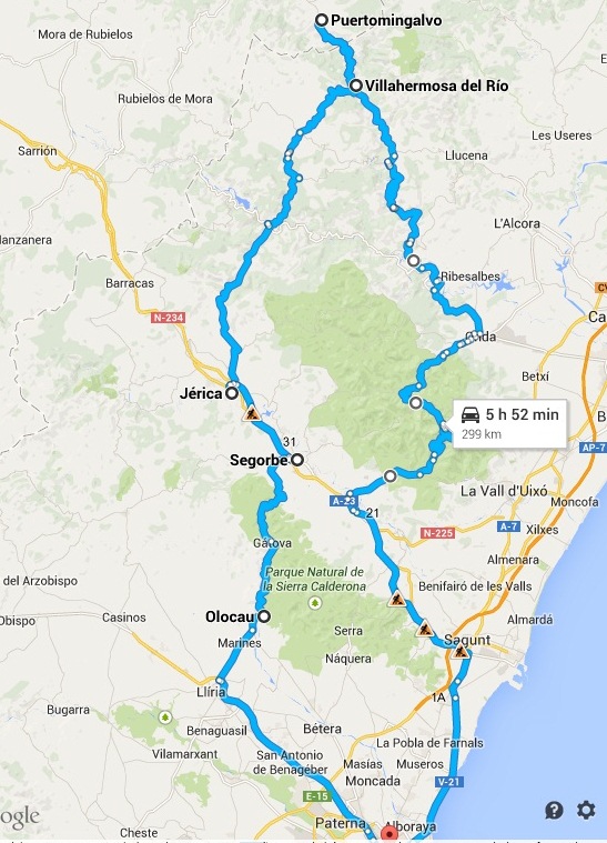 RUTA SAN BARTOLOMÉ - 300 KM +/-