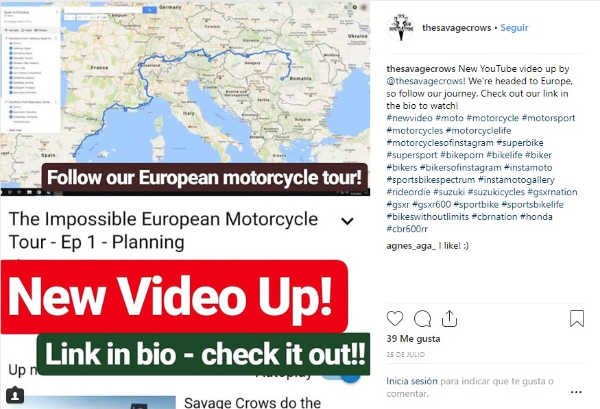 INTERNET, MOTOS Y CANADÁ